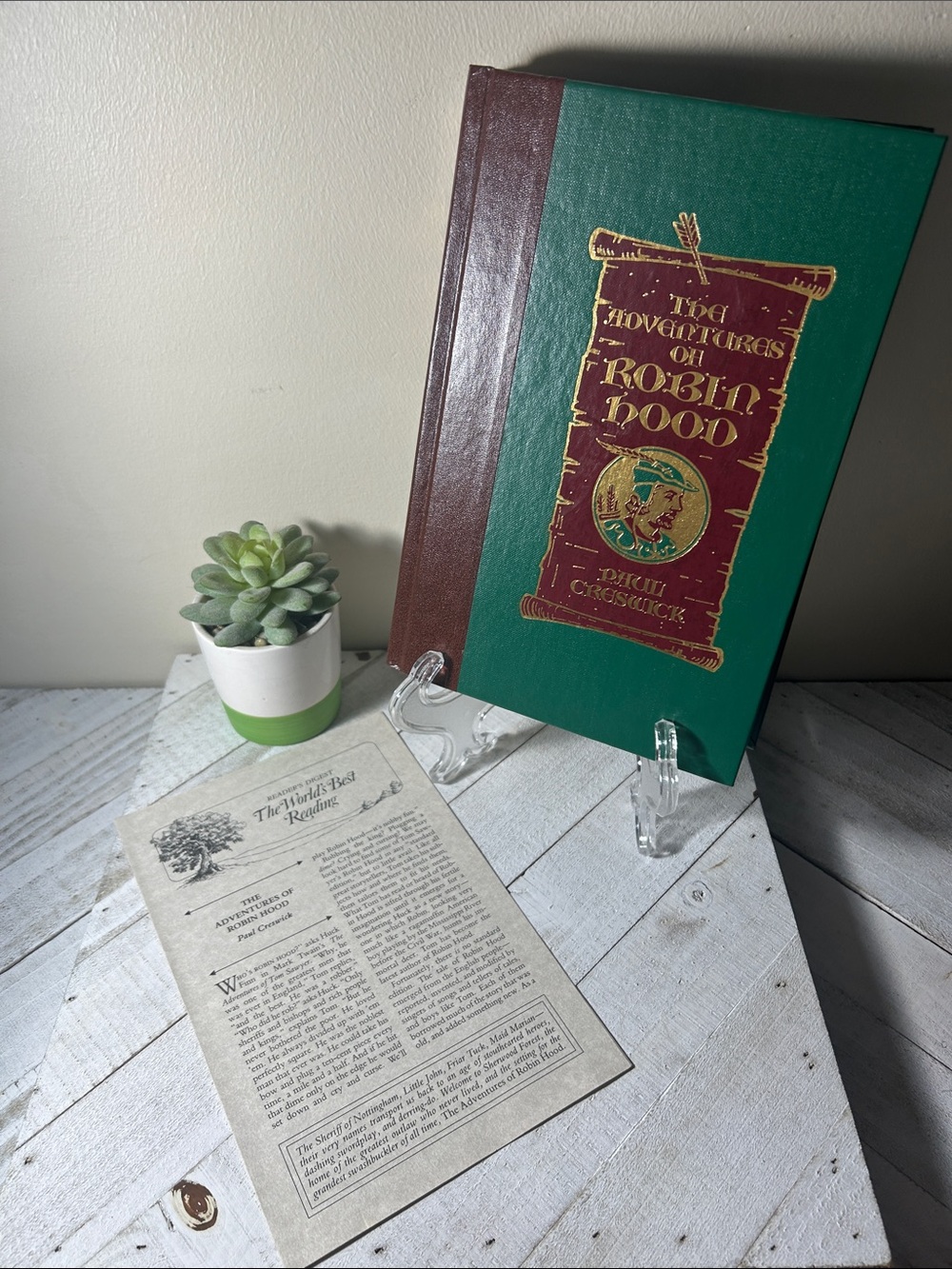 VINTAGE 1991 | The Adventures of Robin Hood by Paul Creswick - Readers Digest HB